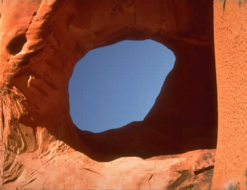 Rock Window, Blue Sky