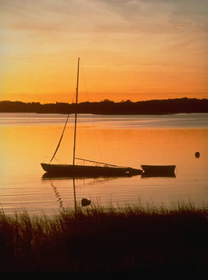 Two Boats, Calm, At Dusk