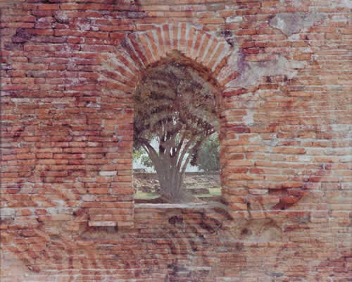 Brick Window,  Ayuthaya