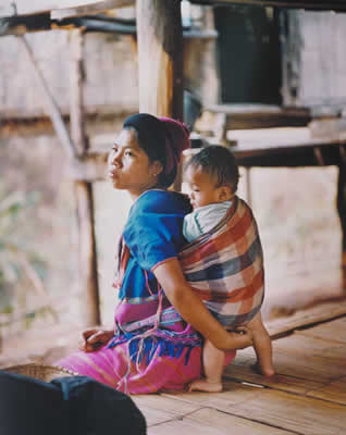 Mother And Child, Thai Hill Town